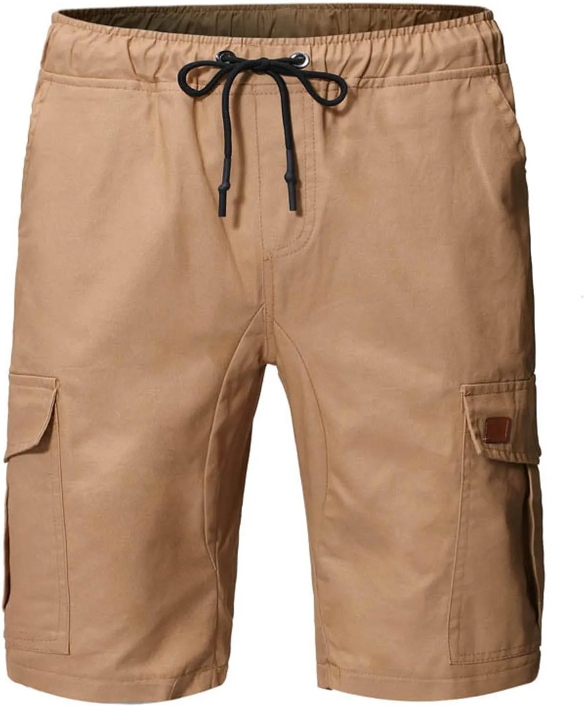 Dademeo Men's Cargo Shorts Running Shorts Multiple Utility Pockets Elastic Waist Cotton Hiking Shorts Outdoor Ripstop Shorts