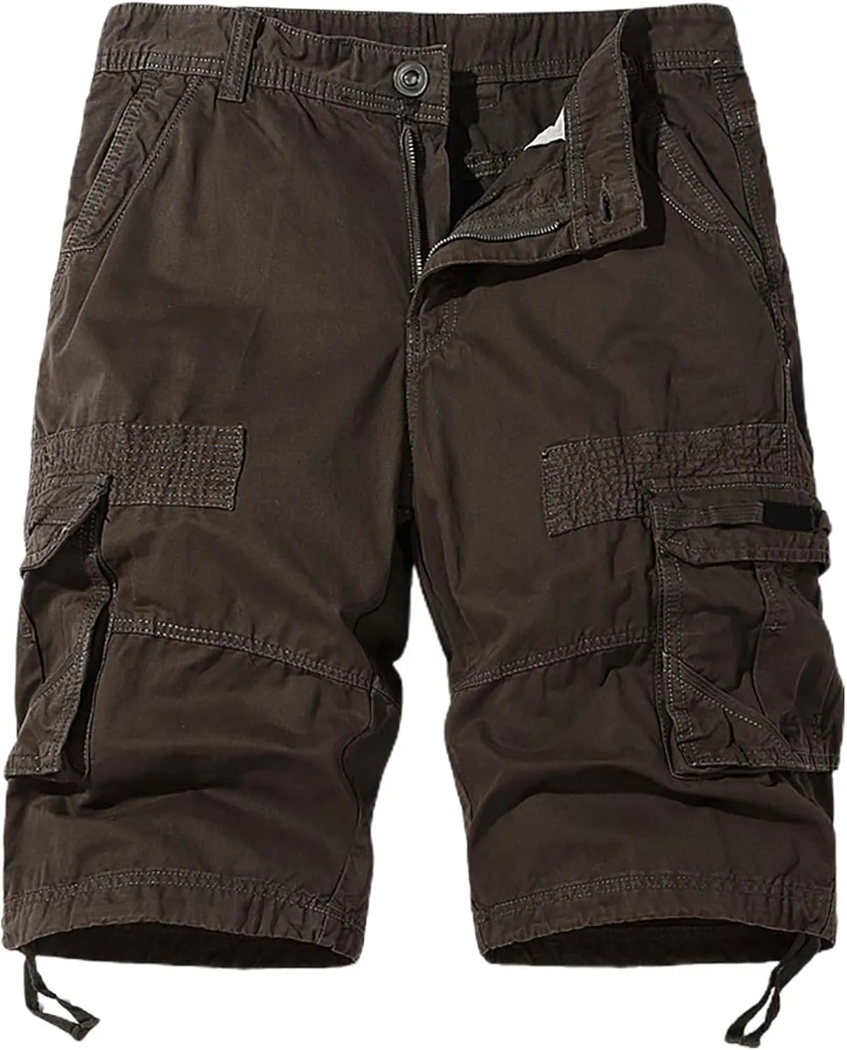 Mens Summer Cargo Shorts Loose Fit Lightweight Outdoor Work Shorts with Multi Pockets Classic Premium Twill Hiking Shorts