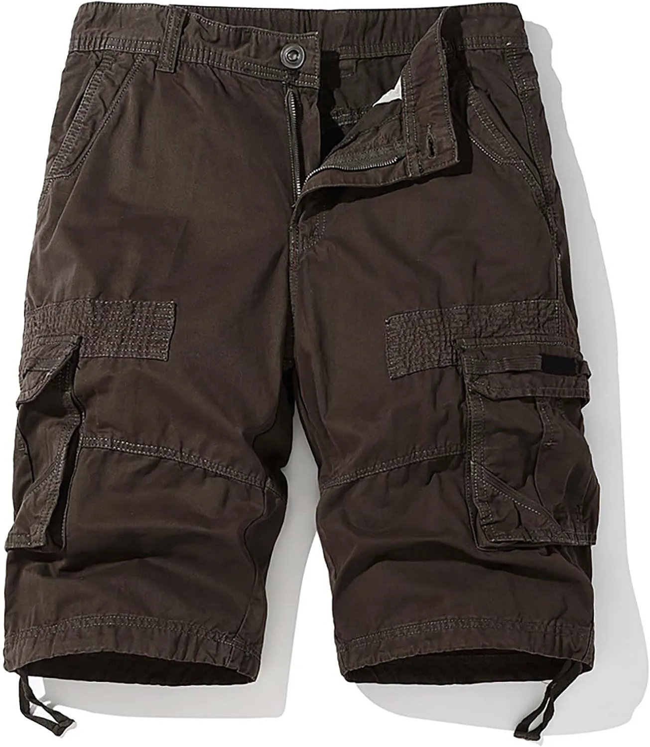 Mens Summer Cargo Shorts Loose Fit Lightweight Outdoor Work Shorts with Multi Pockets Classic Premium Twill Hiking Shorts