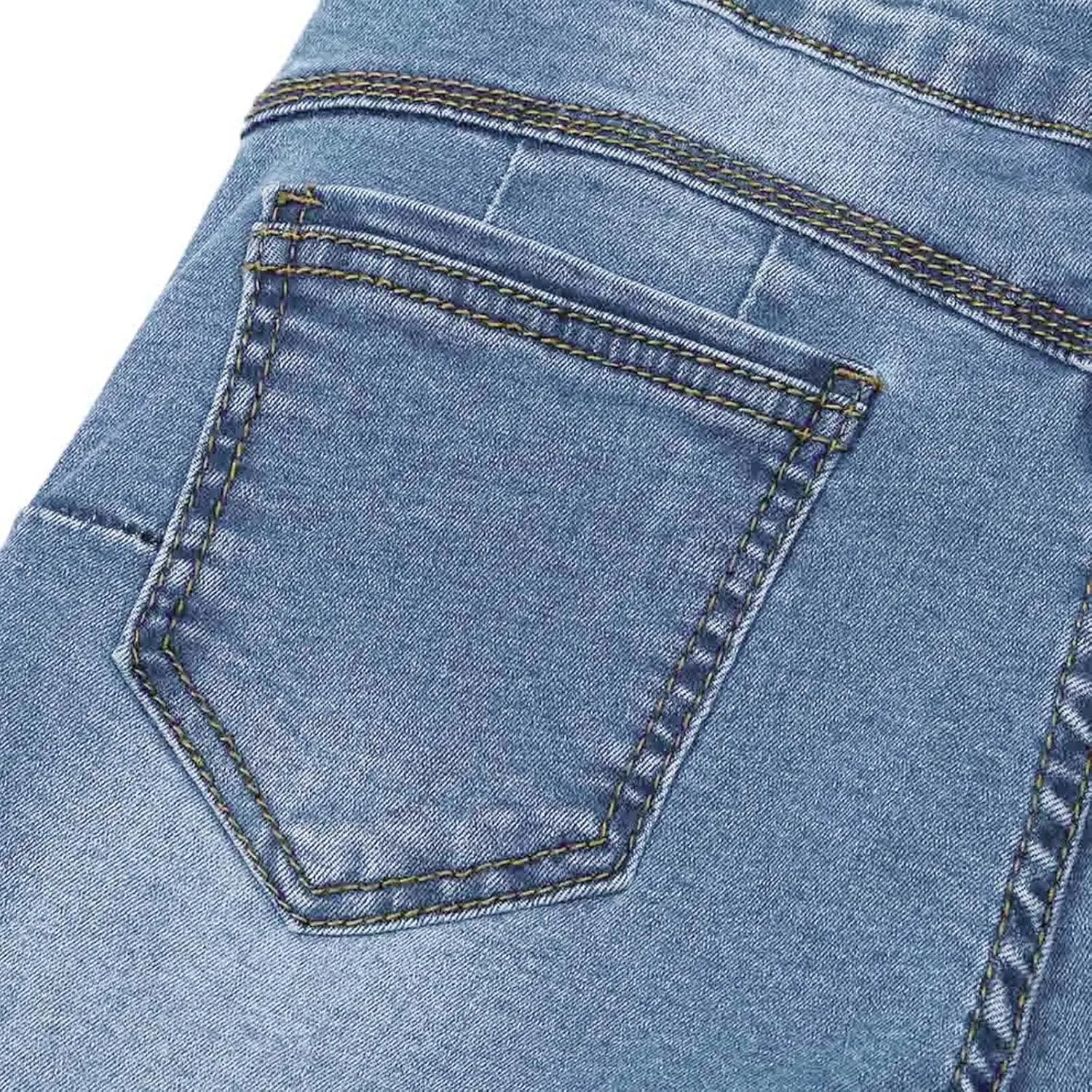 Womens Ripped Denim Shorts Mid Rise Stretchy Solid Casual Mom Jeans Shorts Rolled Up Hem Slim Shorts